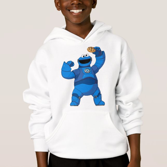 Sesame Street | Mecha Builders Cookie Monster T Shirt (Framsida)