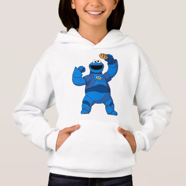 Sesame Street | Mecha Builders Cookie Monster T Shirt (Framsida)