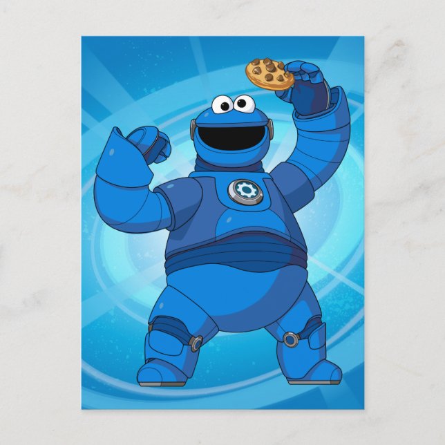 Sesame Street | Mecha Builders Cookie Monster Vykort (Framsida)