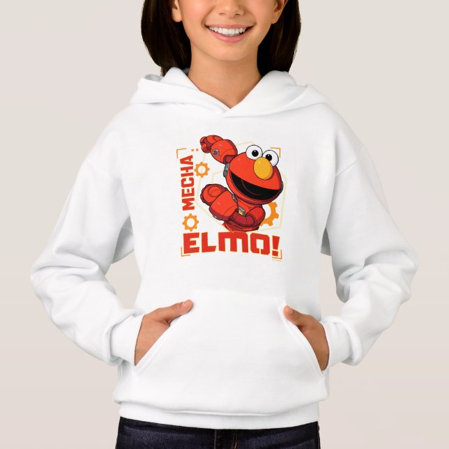 Sesame Street | Mecha Builders Elmo Design T Shirt (Framsida)