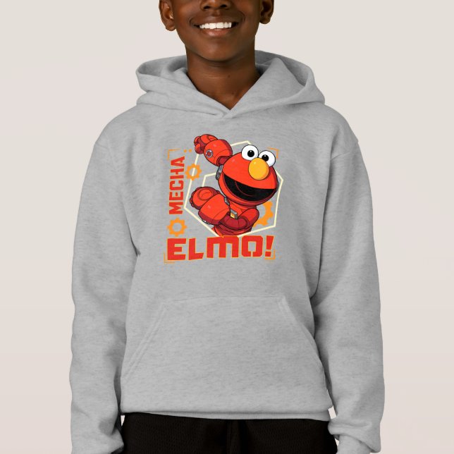Sesame Street | Mecha Builders Elmo Design T Shirt (Framsida)