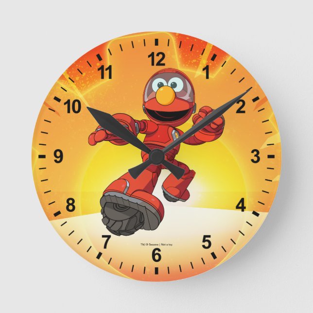 Sesame Street | Mecha Builders Elmo In Action Rund Klocka (Framsida)