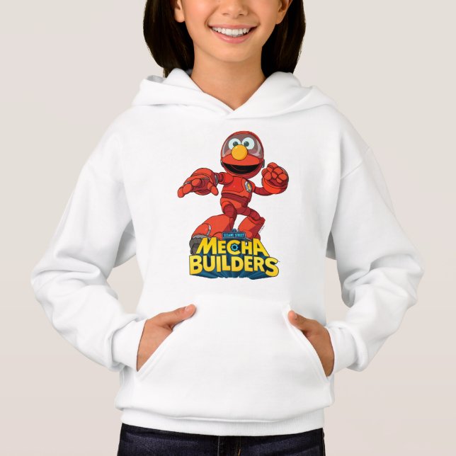 Sesame Street | Mecha Builders Elmo In Action T Shirt (Framsida)