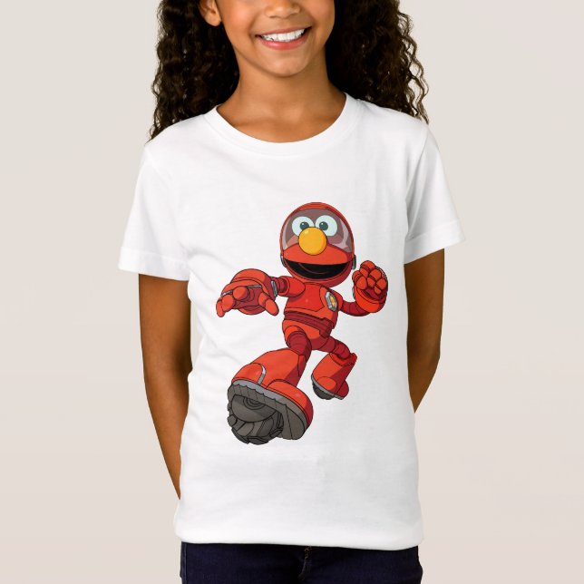 Sesame Street | Mecha Builders Elmo In Action T Shirt (Framsida)