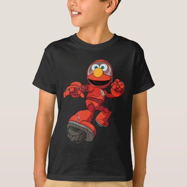 Sesame Street | Mecha Builders Elmo In Action T Shirt (Framsida)