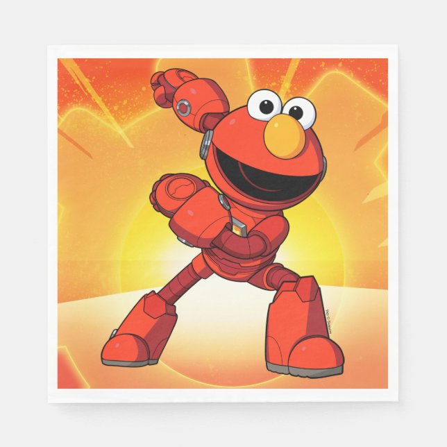 Sesame Street | Mecha Builders Elmo Pappersservett (Framsidan)