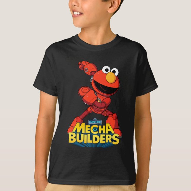 Sesame Street | Mecha Builders Elmo T Shirt (Framsida)