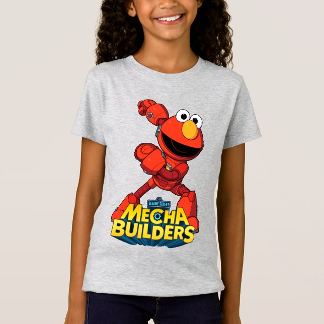 Sesame Street | Mecha Builders Elmo T Shirt (Framsida)