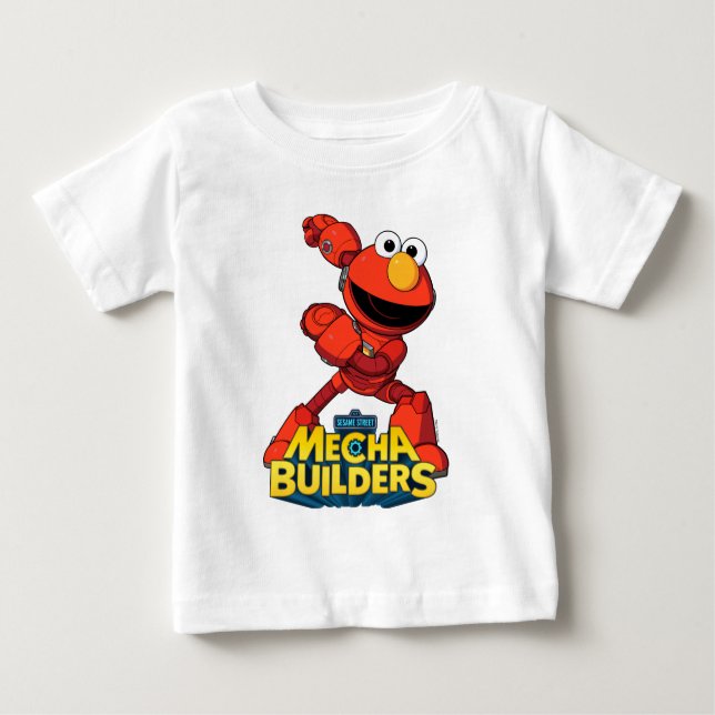 Sesame Street | Mecha Builders Elmo T Shirt (Framsida)