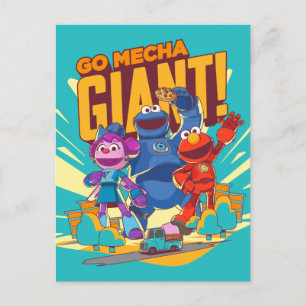 Sesame Street Mecha Builders Go Mecha Giant! Vykort