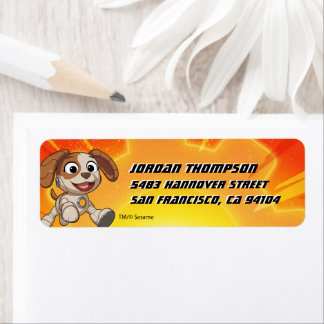 Sesame Street | Mecha Builders Tango In Action Returadress Etikett