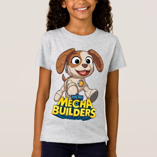 Sesame Street | Mecha Builders Tango In Action T Shirt (Framsida)