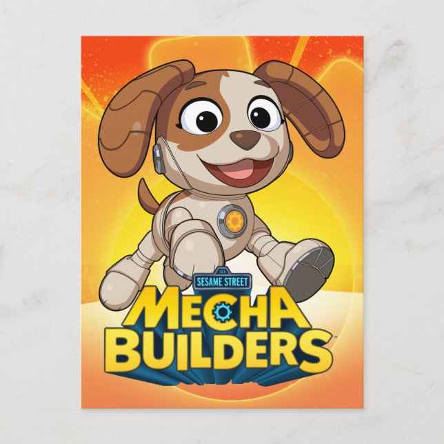 Sesame Street | Mecha Builders Tango In Action Vykort (Framsida)