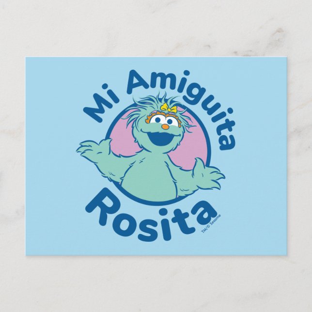 Sesame Street | Mi Amiguita Rosita Vykort (Framsida)