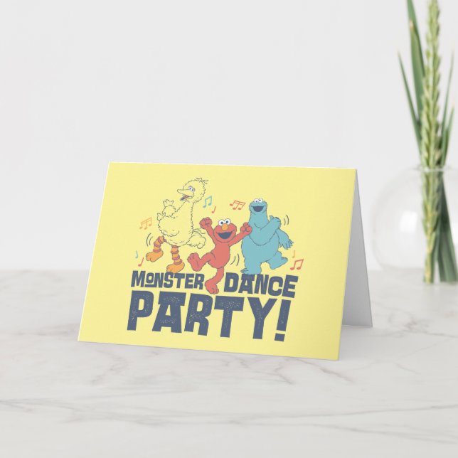 Sesame Street | Monster Dance Party Kort (Framsida)