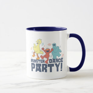 Sesame Street Monster Dance Party Mugg