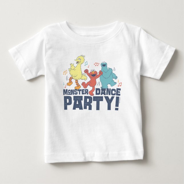 Sesame Street | Monster Dance Party T Shirt (Framsida)