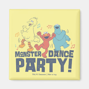 Sesame Street Monsterdansfest Magnet