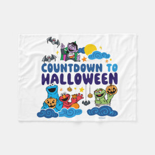 Sesame Street Nedräkning till Halloween Fleecefilt