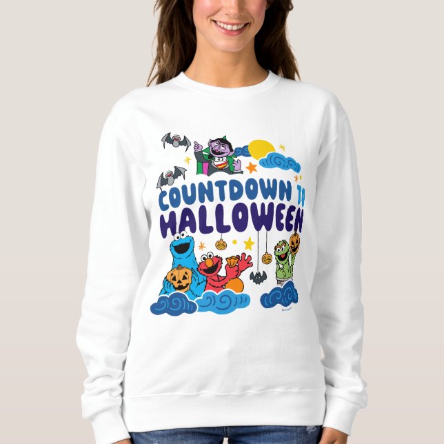 Sesame Street | Nedräkning till Halloween T Shirt (Framsida)