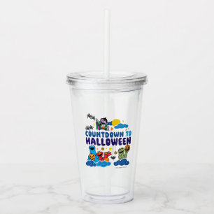 Sesame Street Nedräkning till Halloween Take Away Mugg