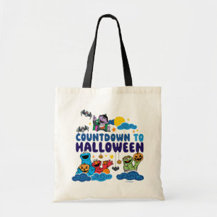 Sesame Street Nedräkning till Halloween Tygkasse