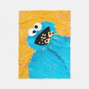 Sesame Street   Nom Nom Cookie Monster Fleecefilt