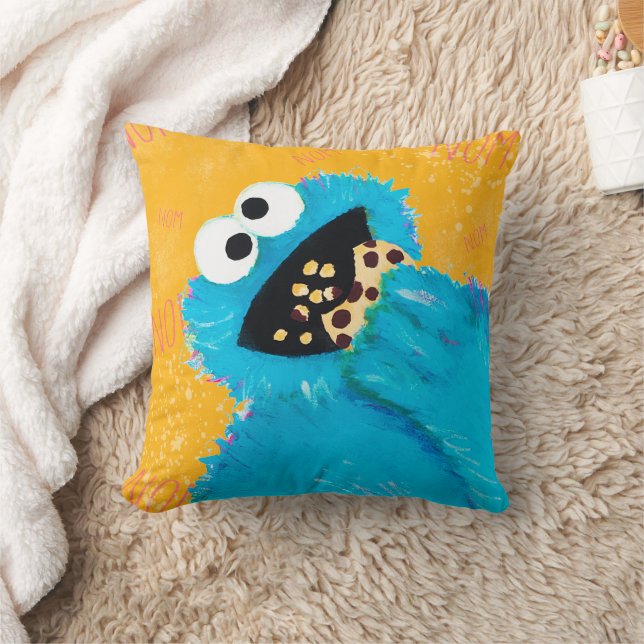 Sesame Street | Nom Nom Cookie Monster Kudde (Filt)
