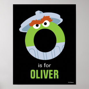 Sesame Street   O är för Oscar Poster