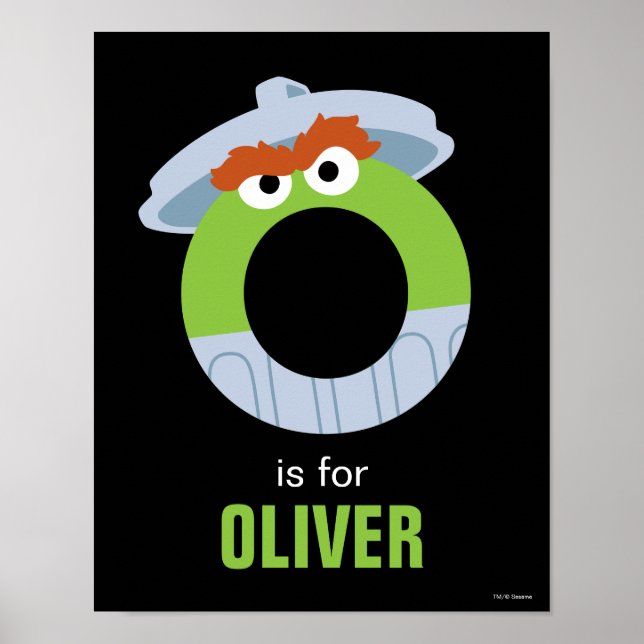 Sesame Street | O för Oscar Poster (Framsidan)