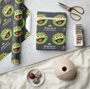 Sesame Street   Oscar Birthday Chalkboard Presentpapper