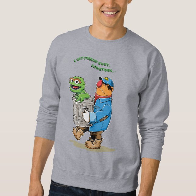 Sesame Street | Oscar & Bruno Sopor Man Lång Ärmad Tröja (Framsida)