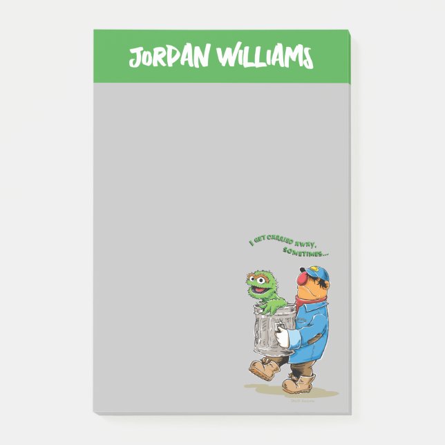 Sesame Street | Oscar & Bruno Sopor Man Post-it Block (Framsida)