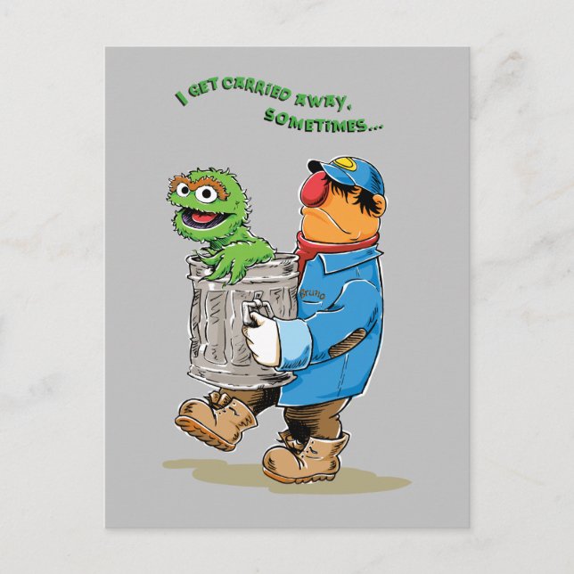 Sesame Street | Oscar & Bruno Sopor Man Vykort (Framsida)