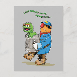 Sesame Street Oscar & Bruno Sopor Man Vykort