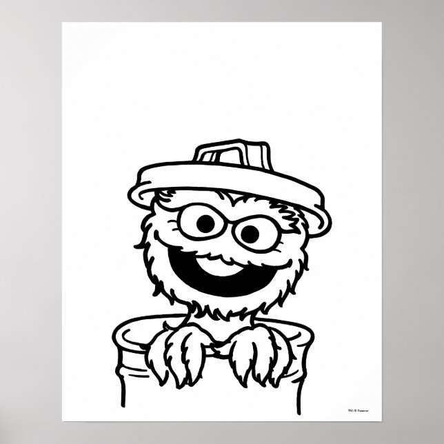Sesame Street | Oscar den fulingen Poster (Framsidan)