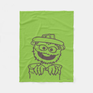 Sesame Street Oscar den Griniga Fleecefilt