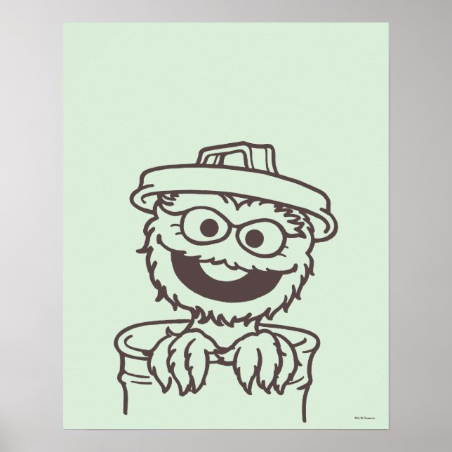 Sesame Street | Oscar den Griniga Poster (Framsidan)