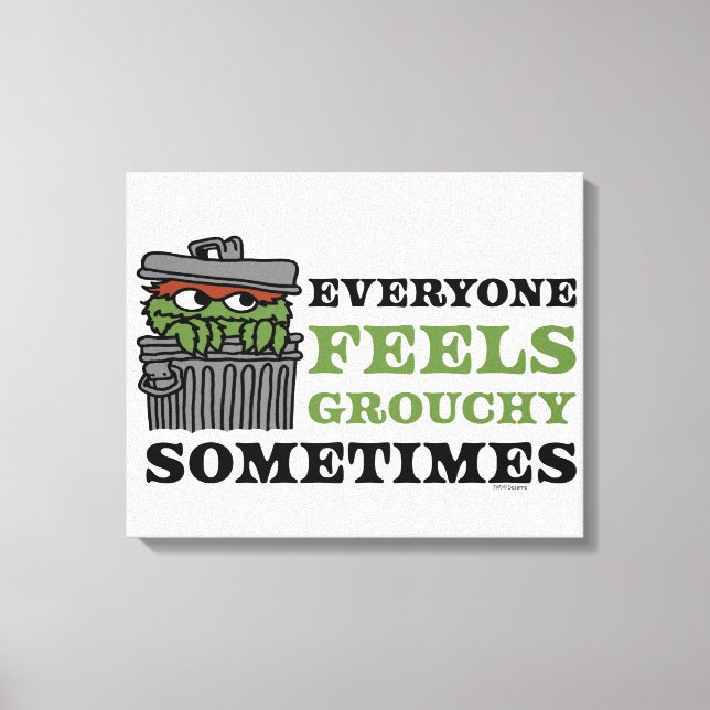 Sesame Street | Oscar Grouch Feels Grouchy Canvastryck (Framsida)