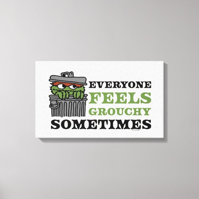 Sesame Street | Oscar Grouch Feels Grouchy Canvastryck (Framsida)