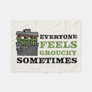 Sesame Street   Oscar Grouch Feels Grouchy Fleecefilt