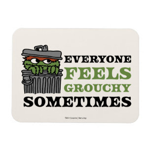 Sesame Street Oscar Grouch Feels Grouchy Magnet
