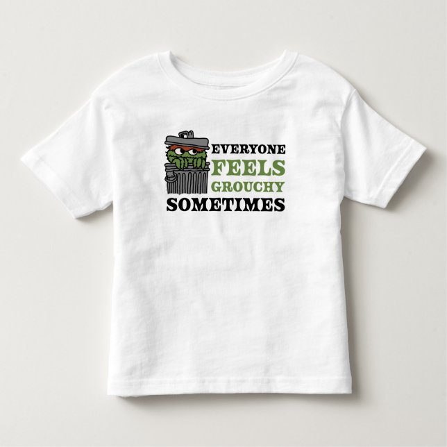 Sesame Street | Oscar Grouch Feels Grouchy T Shirt (Framsida)