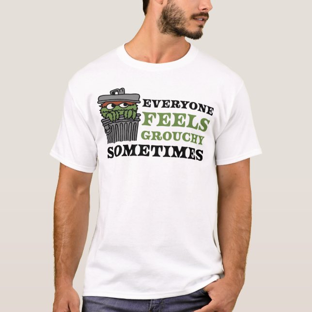 Sesame Street | Oscar Grouch Feels Grouchy T Shirt (Framsida)
