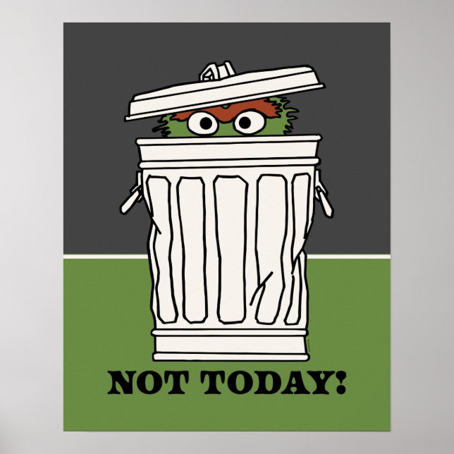Sesame Street | Oscar Grouch Inte i dag! Poster (Framsidan)
