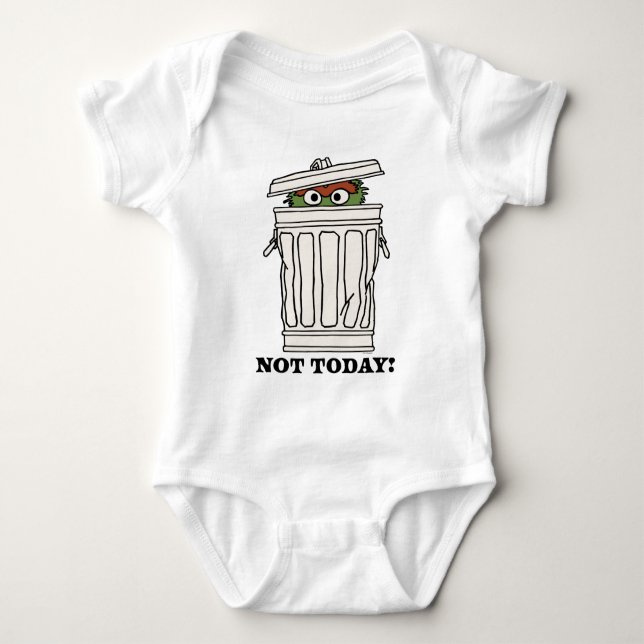 Sesame Street | Oscar Grouch Inte i dag! T Shirt (Framsida)