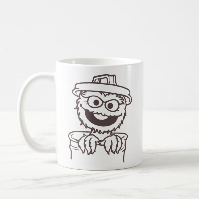 Sesame Street | Oscar Grouch Kaffemugg (Vänster)