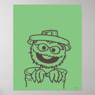 Sesame Street Oscar Grouch Poster