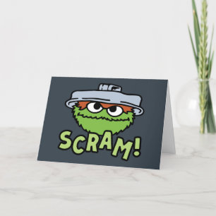 Sesame Street Oscar Grouch Scram! Helgkort