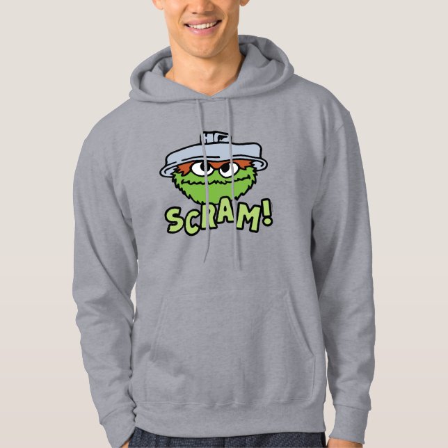 Sesame Street | Oscar Grouch Scram! Hoodie (Framsida)
